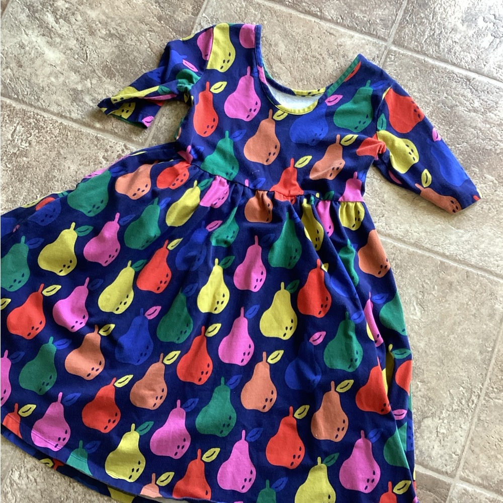 Colorful Pear Print Dress